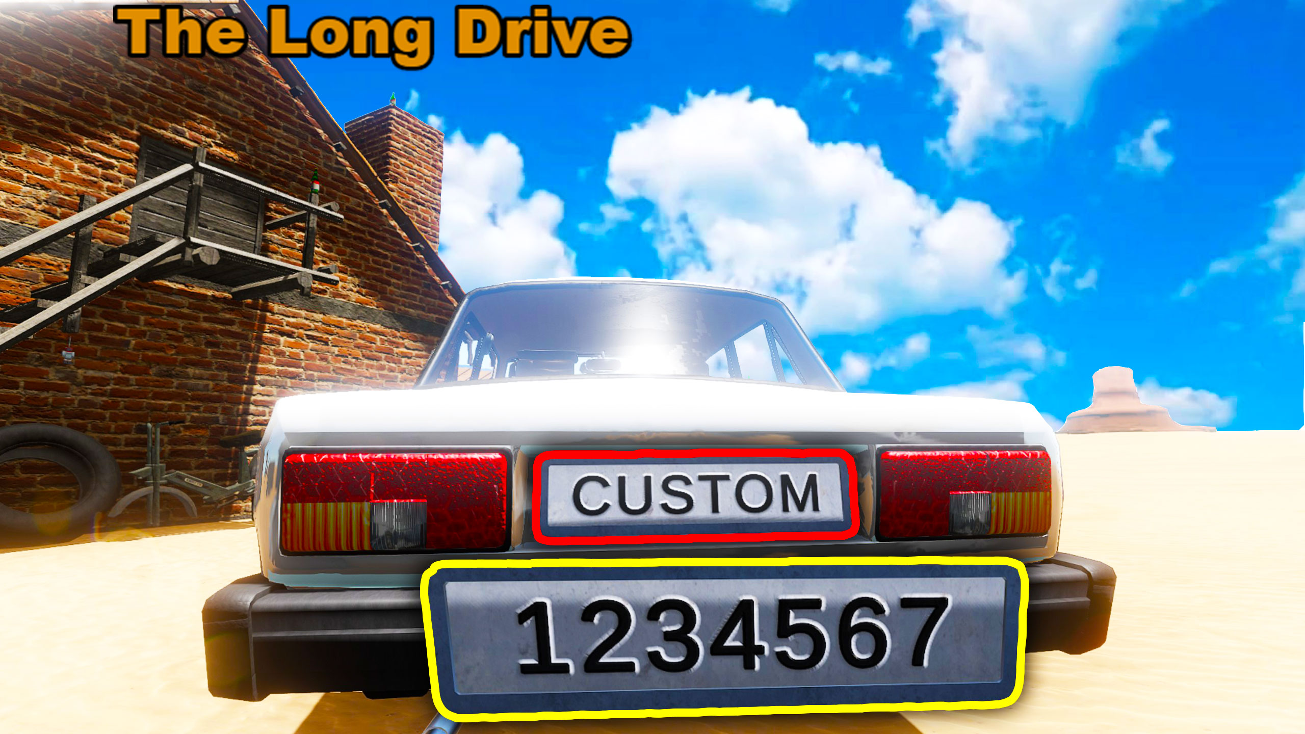 The Long Drive – How to make own license plate